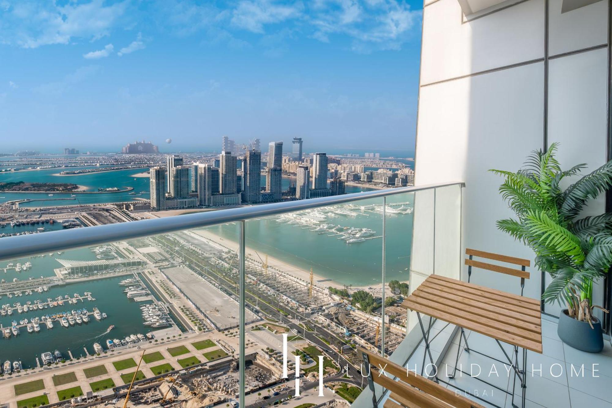 Lux - Lavish Suite With Full Palm Jumeirah View 1 Дубай Екстер'єр фото