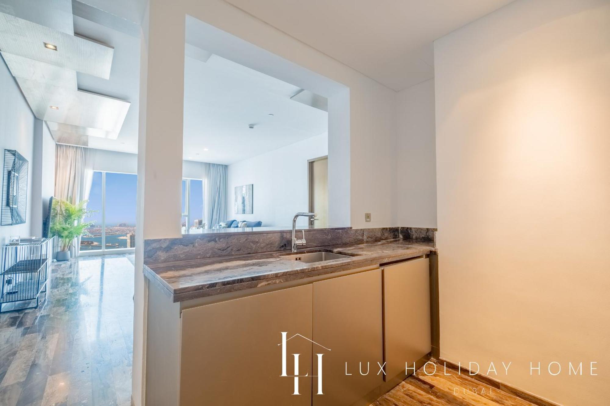 Lux - Lavish Suite With Full Palm Jumeirah View 1 Дубай Екстер'єр фото