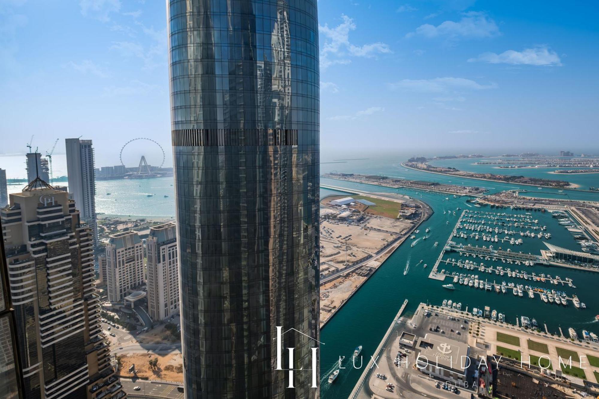 Lux - Lavish Suite With Full Palm Jumeirah View 1 Дубай Екстер'єр фото