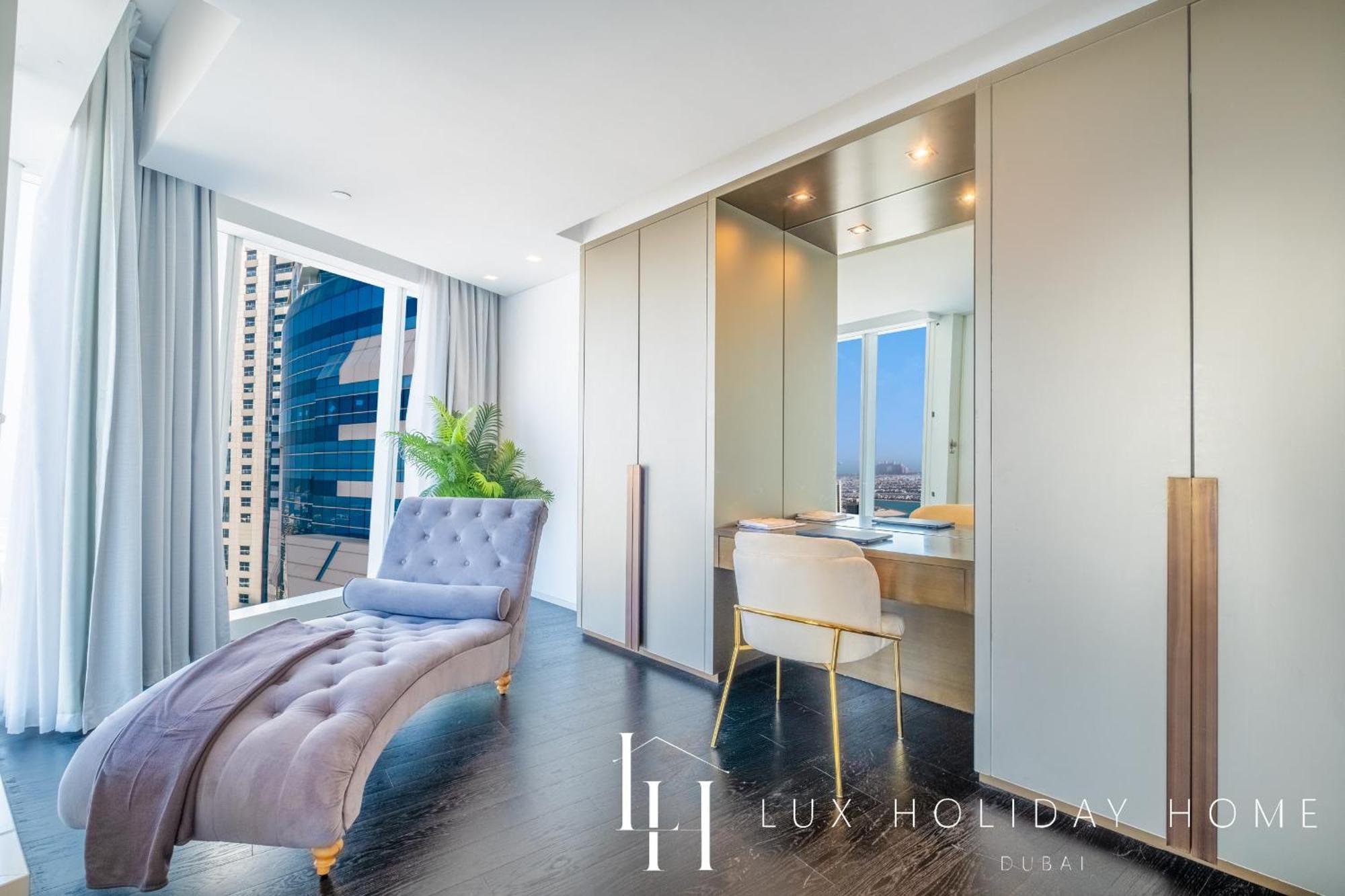 Lux - Lavish Suite With Full Palm Jumeirah View 1 Дубай Екстер'єр фото