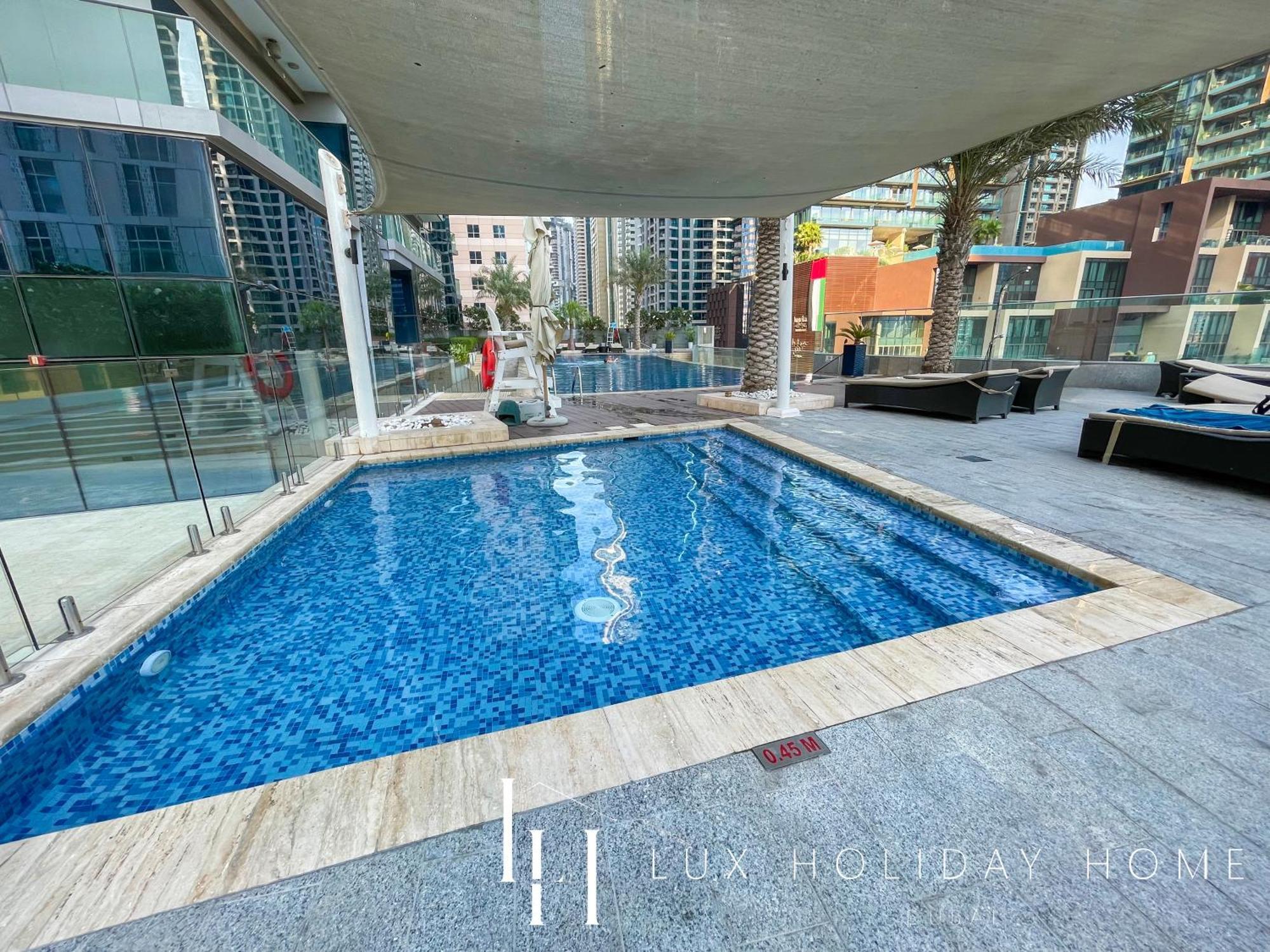 Lux - Lavish Suite With Full Palm Jumeirah View 1 Дубай Екстер'єр фото